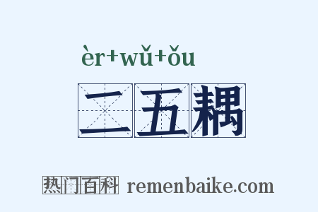 二五耦是什么意思的图片